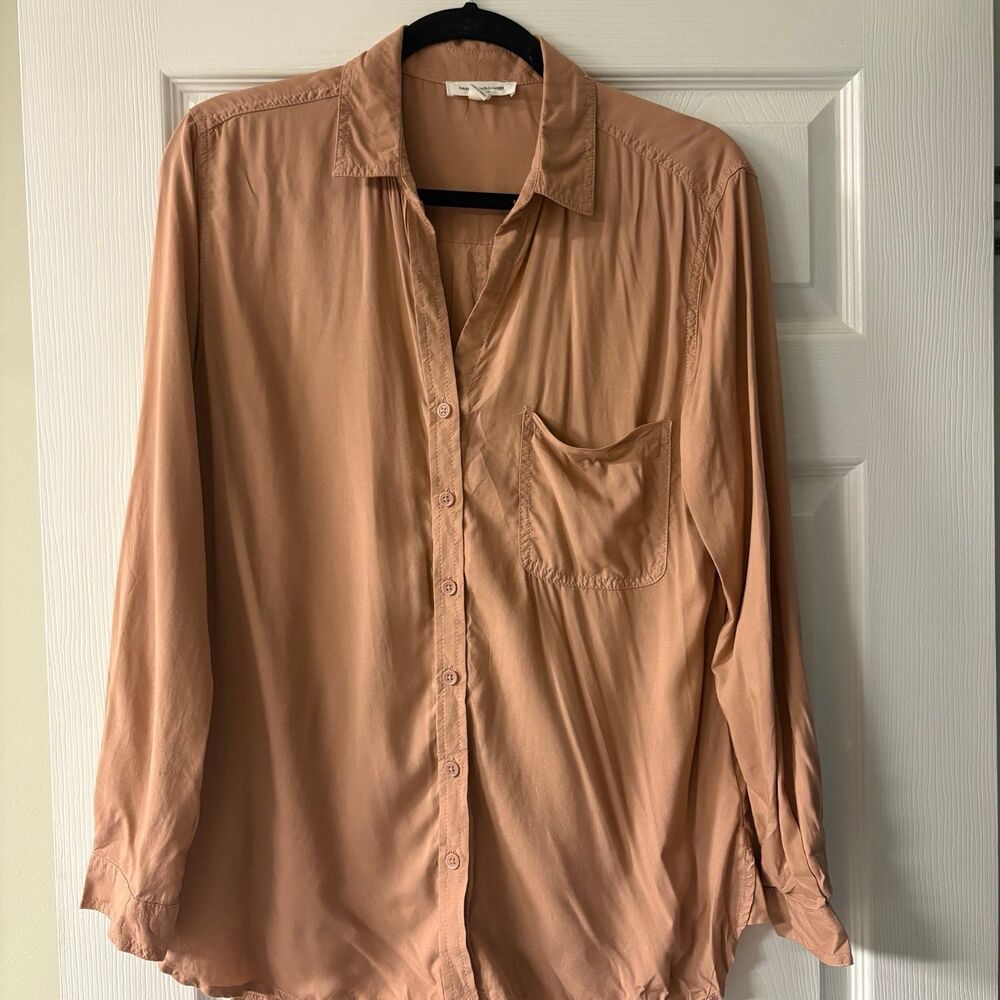 Beach‎ Lunch Lounge Pale Pink Button Down Shirt Size Medium